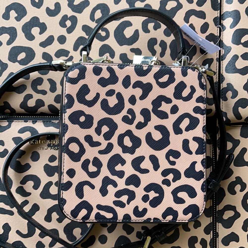 Kate Spade daisy graphic leopard vanity crossbody - Picture 5 of 16